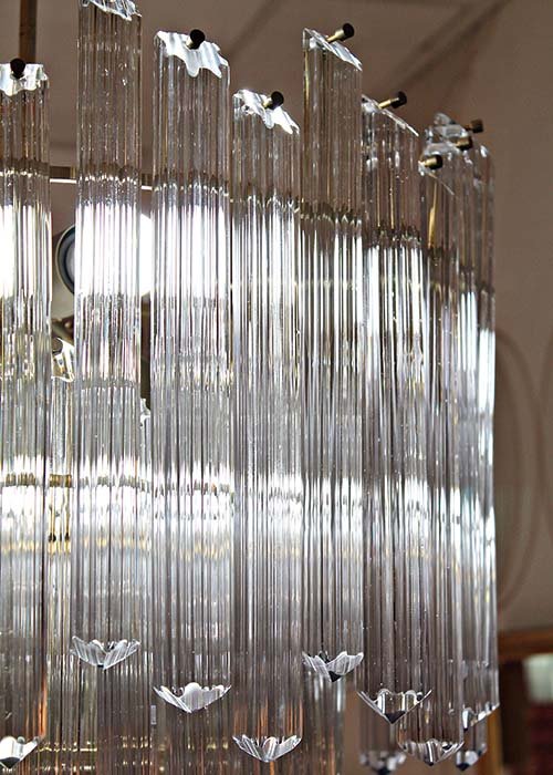 Chandelier cristal de murano realizada por Venini